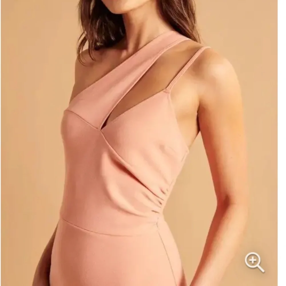 NWT Abercrombie Asymmetrical Ruched Maxi Dress